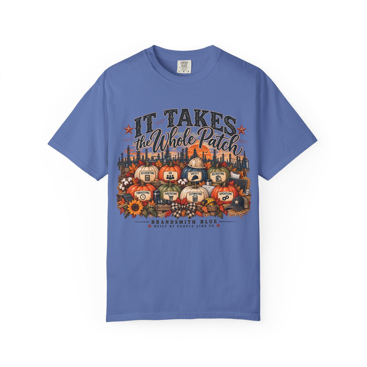 It Takes the Whole Patch Tee | BrandSmith BLUE