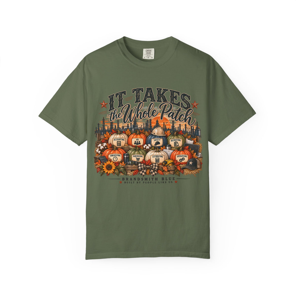 It Takes the Whole Patch Tee | BrandSmith BLUE