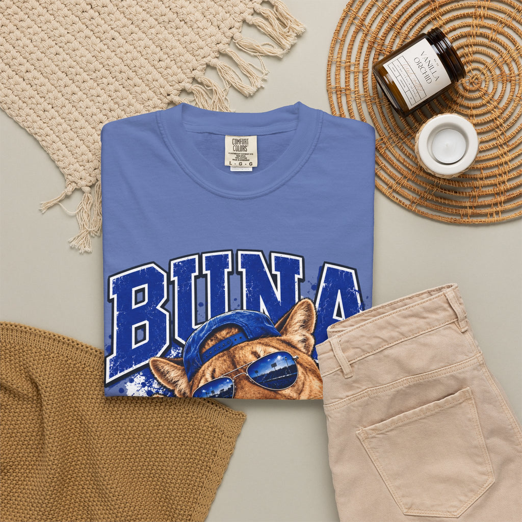 Buna Cougars Mascot T-Shirt — Cool Sunglasses Cougar Graphic School Spirit Tee