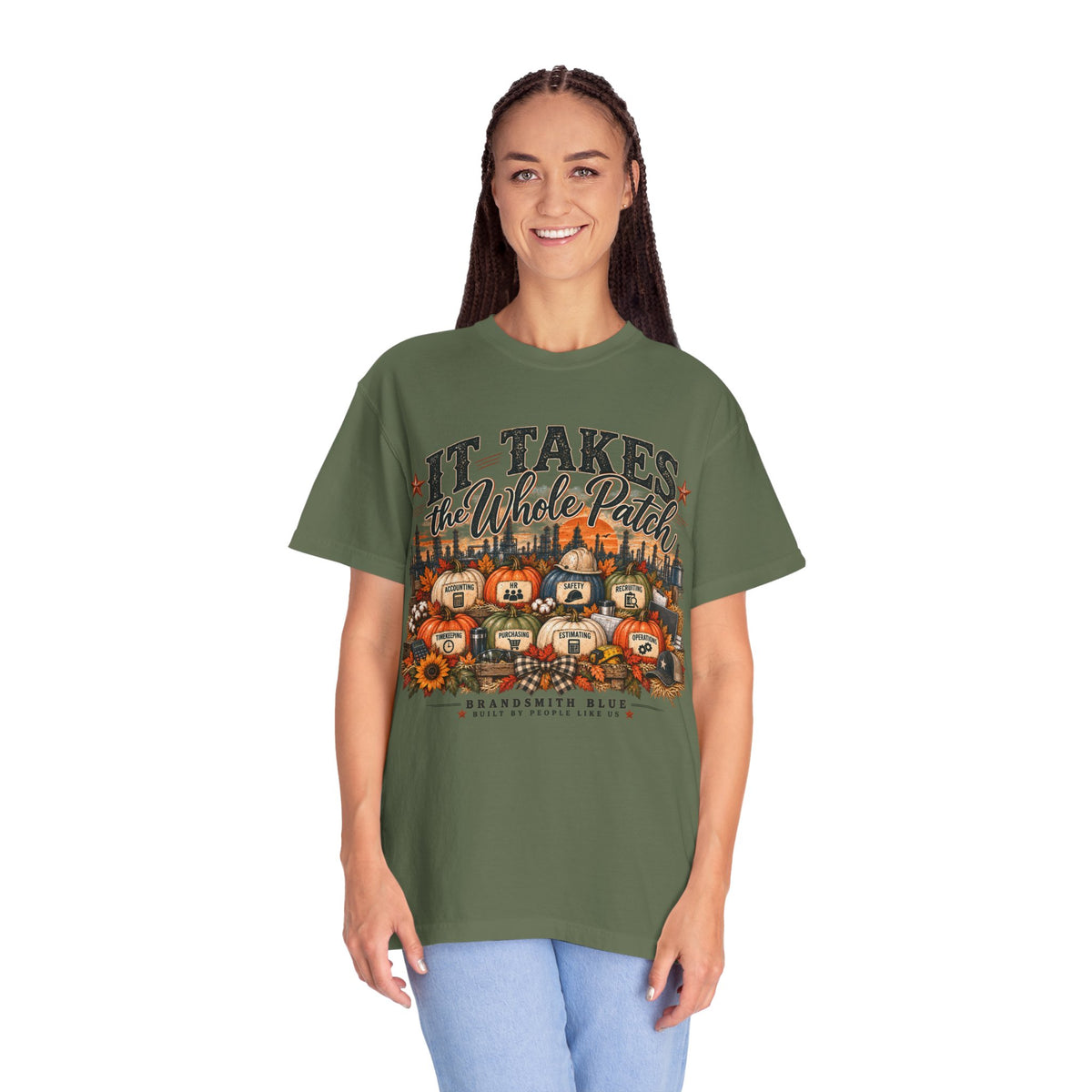 It Takes the Whole Patch Tee | BrandSmith BLUE