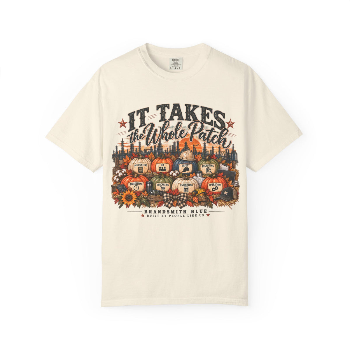 It Takes the Whole Patch Tee | BrandSmith BLUE