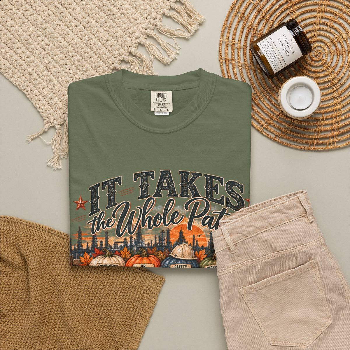 It Takes the Whole Patch Tee | BrandSmith BLUE