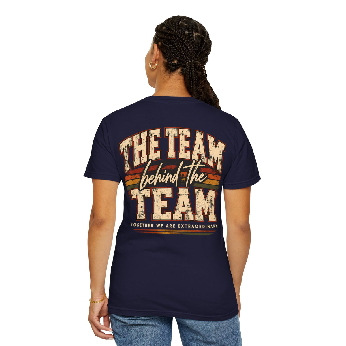 Team Behind the Team Tee | BrandSmith BLUE