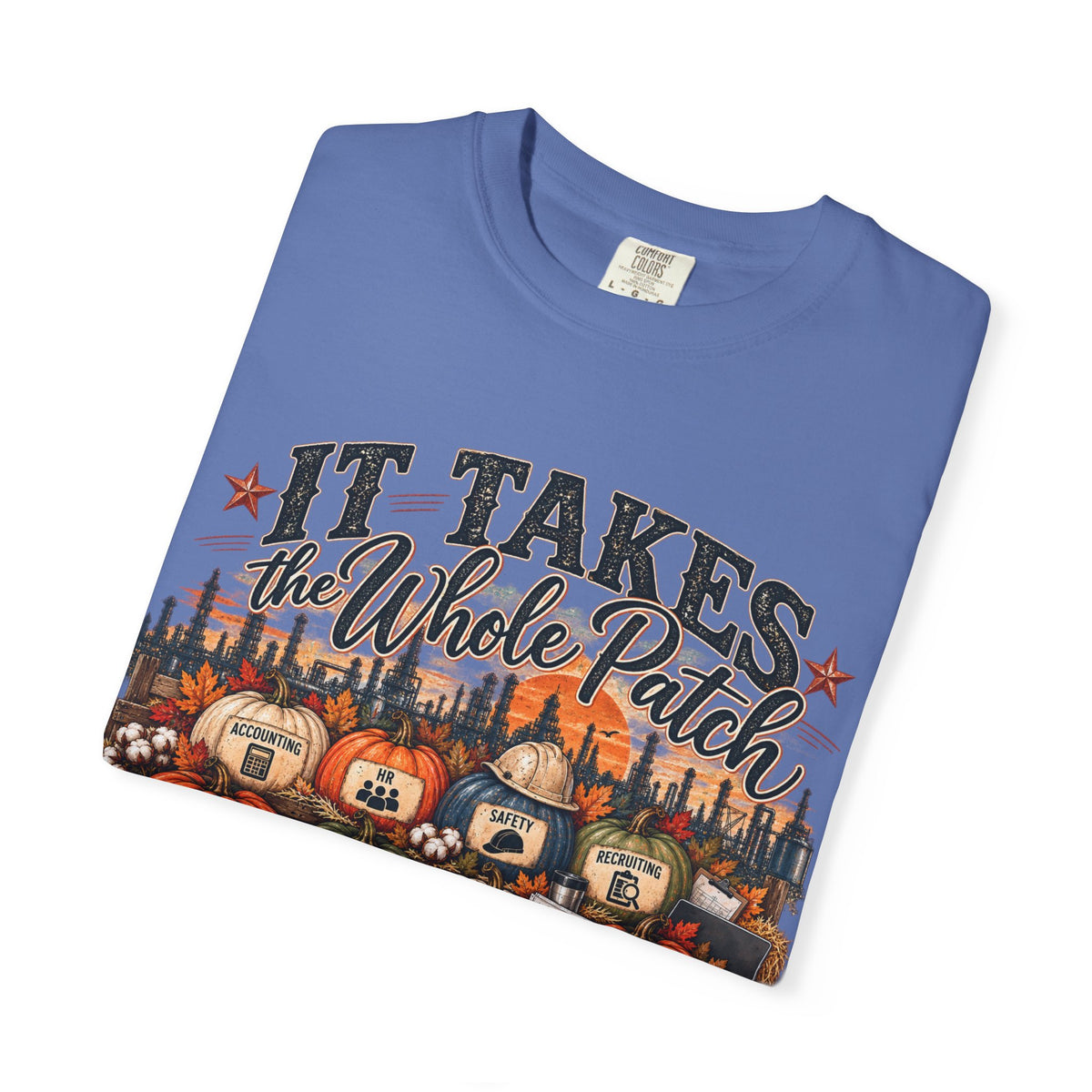 It Takes the Whole Patch Tee | BrandSmith BLUE