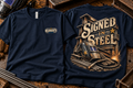 Signed in Steel Tee | BrandSmith BLUE