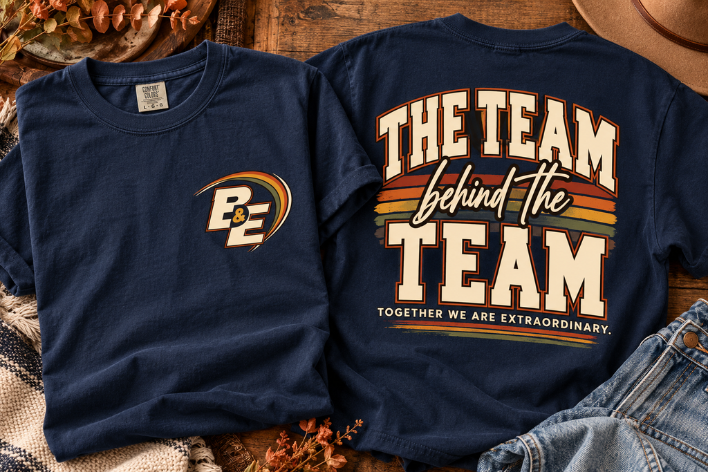 Team Behind the Team Tee | BrandSmith BLUE