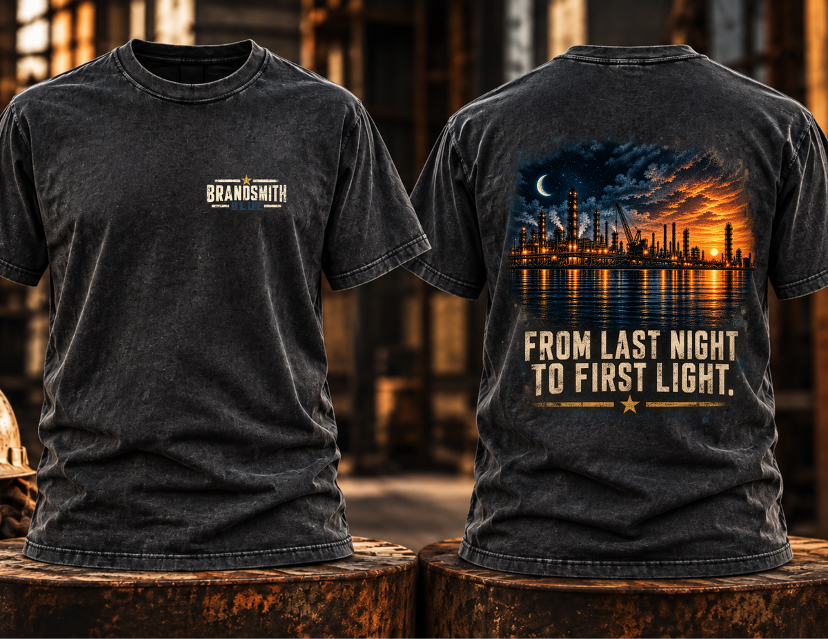 From Last Night to First Light Tee | BrandSmith BLUE